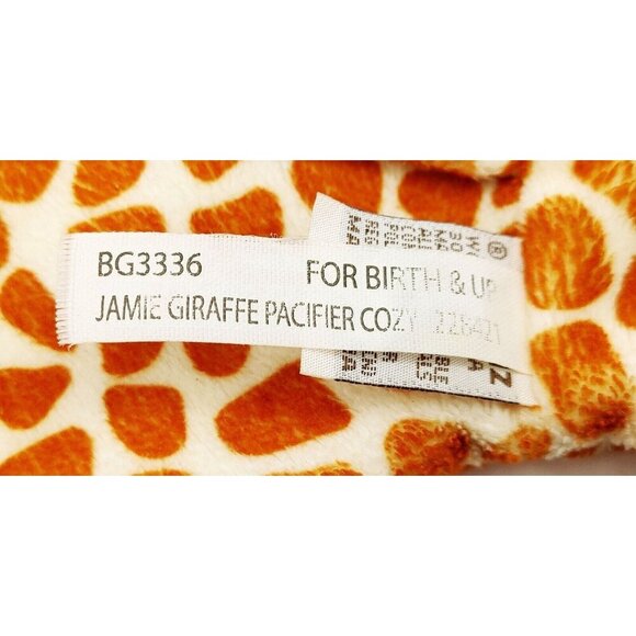 Baby Ganz Jamie Giraffe Cozy Pacifier Holder Security Blanket Plush Lovey - Picture 3 of 4
